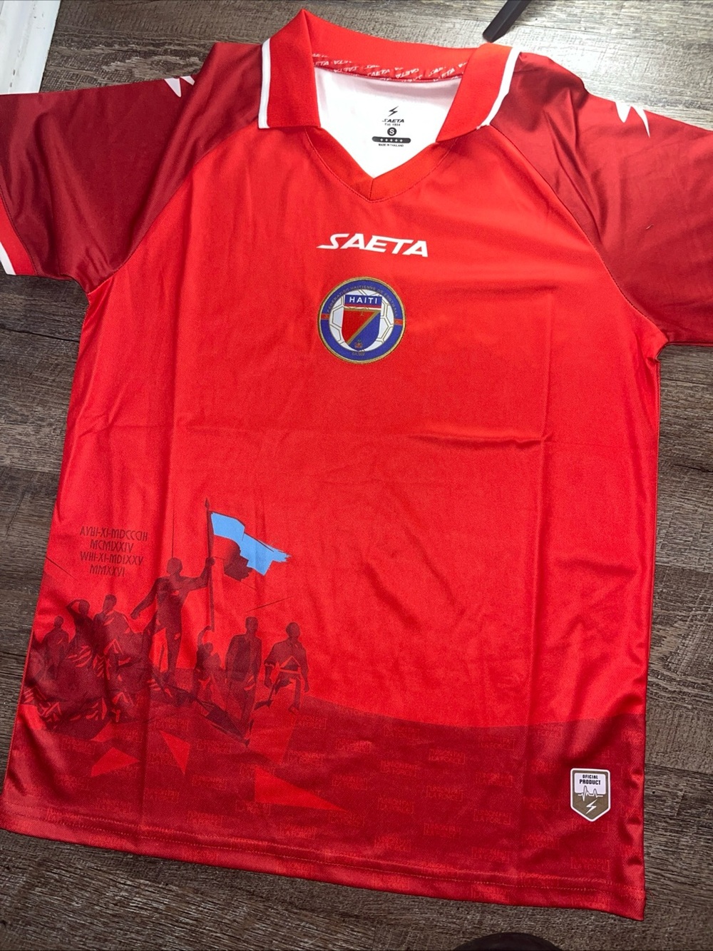 Men's Blue Haiti Football Jersey